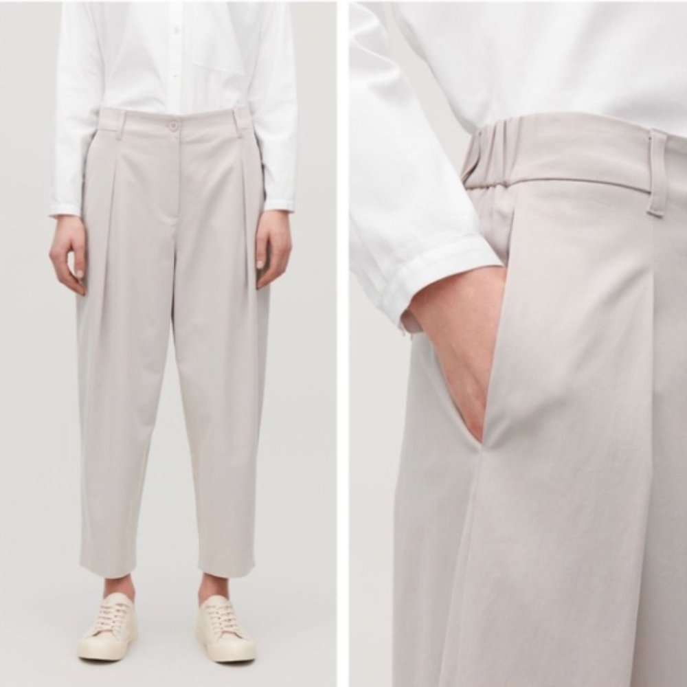 COS Cotton Pleated Pants - 8